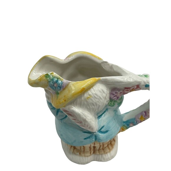 Mercuries Bunnies Creamer & Sugar 1994 Tea Party Childs Easter Decor Vintage - Picture 6 of 16